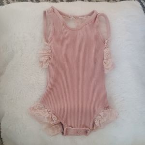 Blush lace one piece
